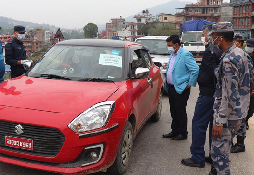 प्रजिअका नेतृत्वमा सुरक्षाकर्मीको टोली सडकमा